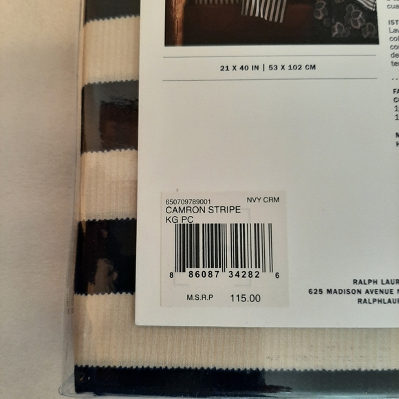 RALPH LAUREN Durant Camron Stripe KING 4 Piece Sheet Set MSRP $405 - Picture 8 of 14